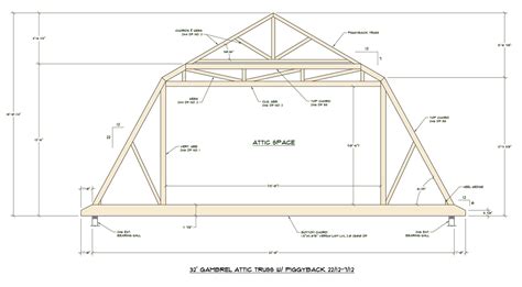 The reason for. . 32 ft attic truss